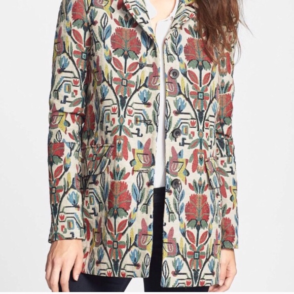 Anthropologie Dolce Vita Tapestry Coat Medium - Picture 1 of 7